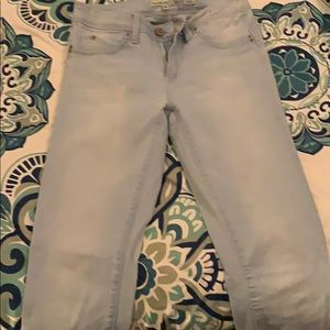 Mid rise skinny jeans